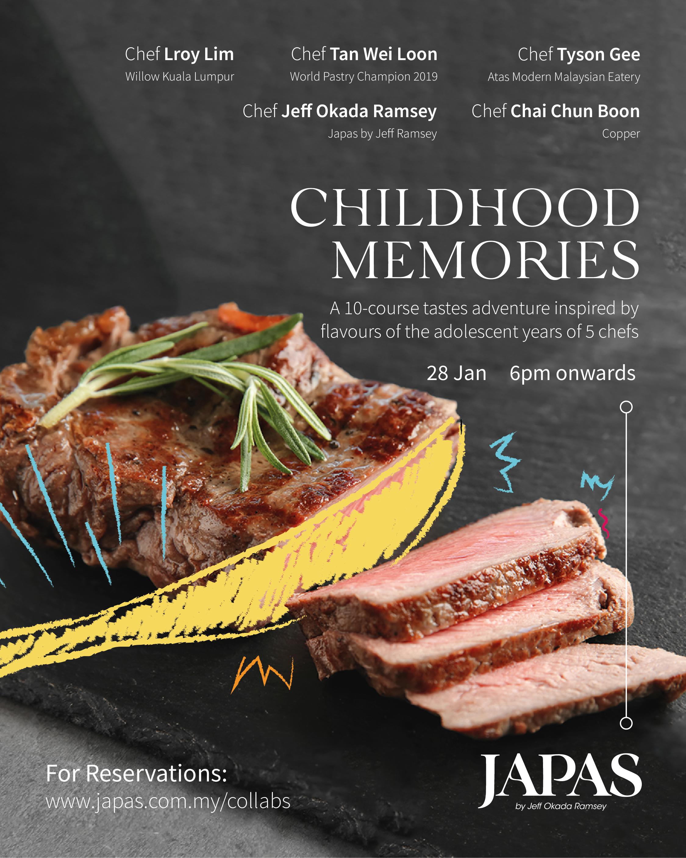 Childhood Memories, a 5 chefs collaboration dinner at Japas